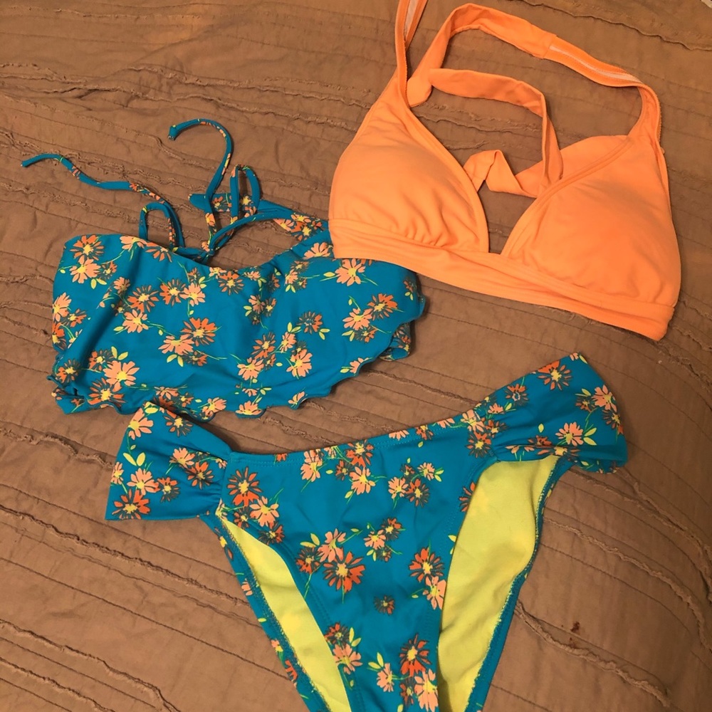 Floral bathing suit